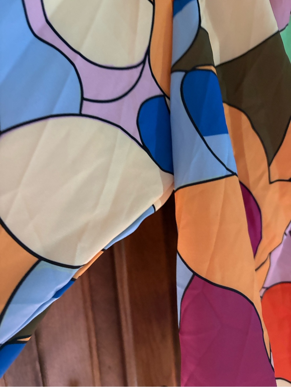 Multicolor Abstract V-Neck Tunic - Picture 2 of 7